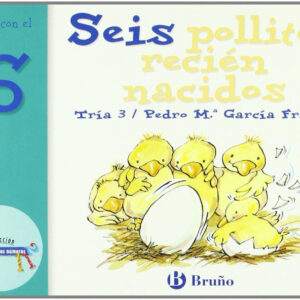 Seis pollitos recién nacidos