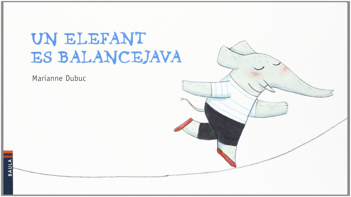 Un elefant es balancejava