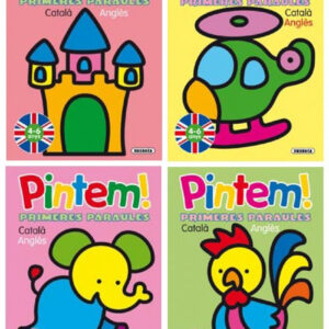 Pintem! primeres paraules català -anglès (4 Títols)