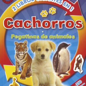 Cachorros y pegatinas de animales (2 libros en 1)