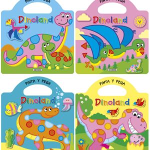 Pinta y pega dinoland surtidos