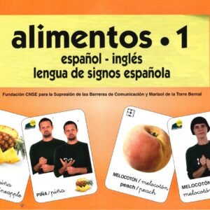 Alimentos 1 Baraja español inglés Lengua de signos