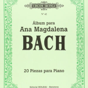 Álbum ana magdalena bach:20 piezas para piano