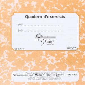 Quadern pentagrama escolar