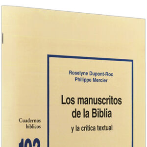102.manuscritos Biblia critica textual.(Cuadernos Biblicos)