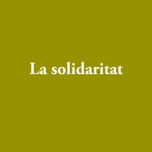 La solidaritat