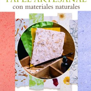Papel artesanal con materiales naturales