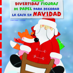 Divertidas figuras papel decorar casa en navidad