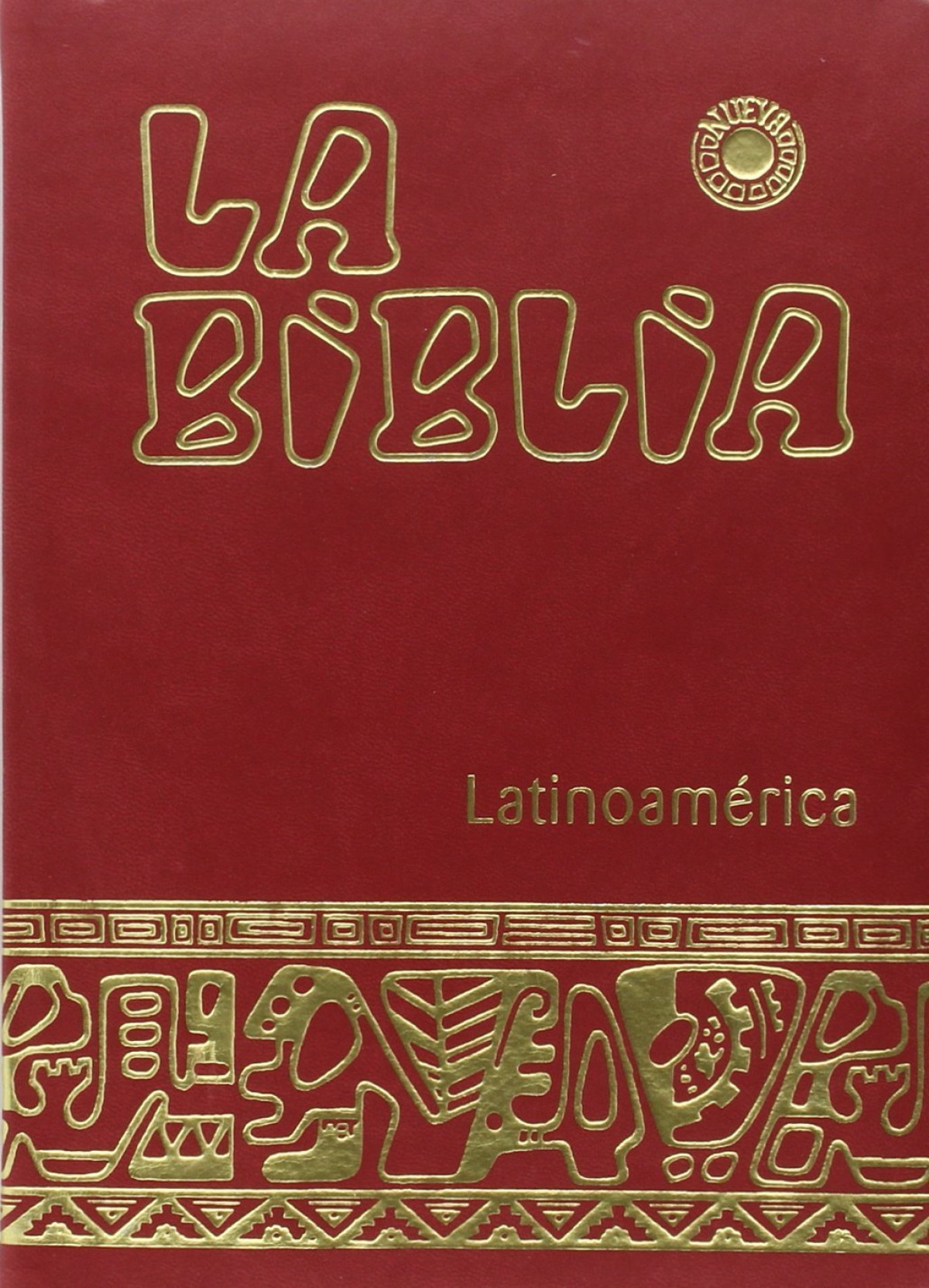 Biblia Latinoam. letra grande simil piel roja, uñeros