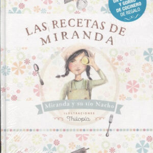 Las recetas de Miranda (pack+delantal+gorro de cocina)