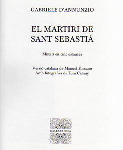 EL MARTIRI DE SANT SEBASTIA