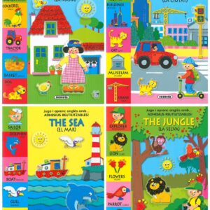 JUGO I APRENC ANGLÉS AMB ADHESIUS REUTILITZABLES