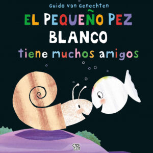 El pequeño pez blanco tiene muchos amigos