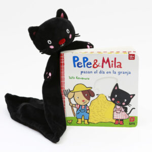 Pack con Doudou Pepe&Mila pasan el día en la granja