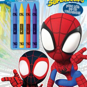 Spidey y su superequipo. Libro para colorear con ceras