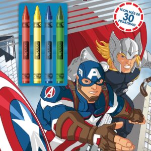 Los Vengadores. Libro para colorear con ceras