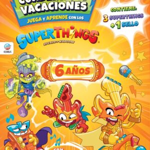 Cuaderno de Vacaciones juega y aprende Superthings Guardians of Kazoom para 6 añ