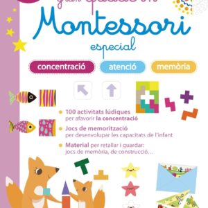 Gran quadern Montessori especial concentració, atenció i memoria. A partir de 3 anys