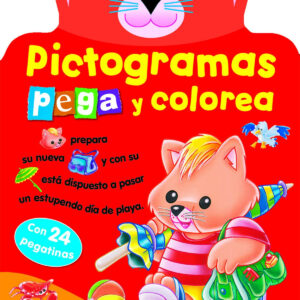 Pictogramas - Pega y colorea conejito