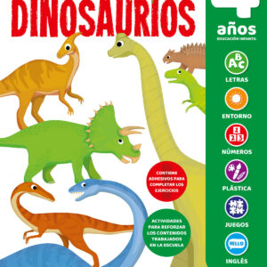 CUADERNO DE REPASO TEMÁTICO LUMINISCENTE 4 AÑOS DINOSAURIOS