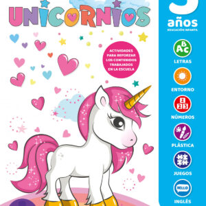 CUADERNO DE REPASO TEMÁTICO LUMINISCENTE 5 AÑOS UNICORNIOS