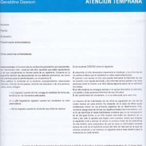 Lista de verificación del Currículo del Modelo Denver de Atención Temprana