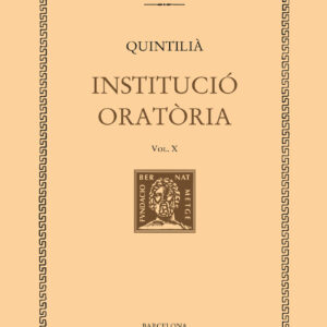 Institució oratòria (vol. X). Llibre XI