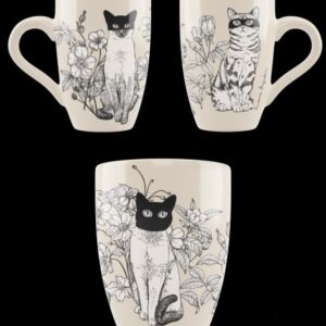 Taza extra grande 'tres gatos'