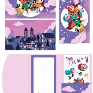 Carpeta stickers y bloc de notas