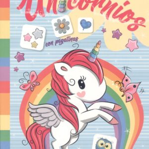 Super pegacolor unicornios con pegatinas