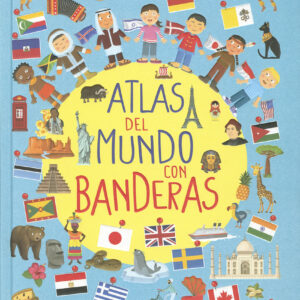 Atlas del mundo con banderas